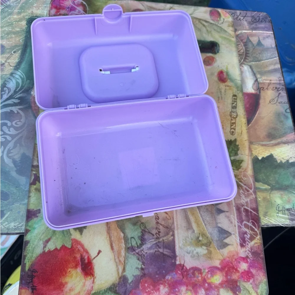 Caboodle Purple makeup Box with Handle